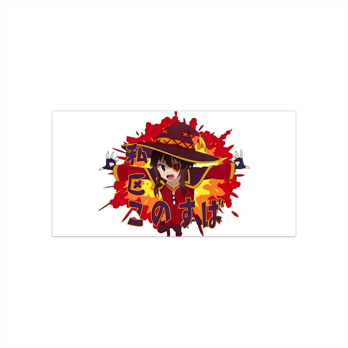 Konosuba Megumin Anime Manga T Sticker Vinyl Waterproof Sticker Decal Car Laptop Wall Window Bumper Sticker 5" - Official stickers merchandise