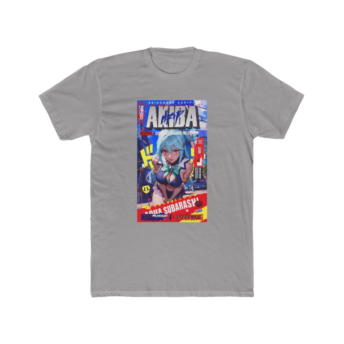 AQUA アクア IS SUBARASHII | GODDESS IN AKIHABARA V.2 | AAMAZING One of Kind Anime Manga Urban Street Wear Design | Konosuba - Official Creator merchandise