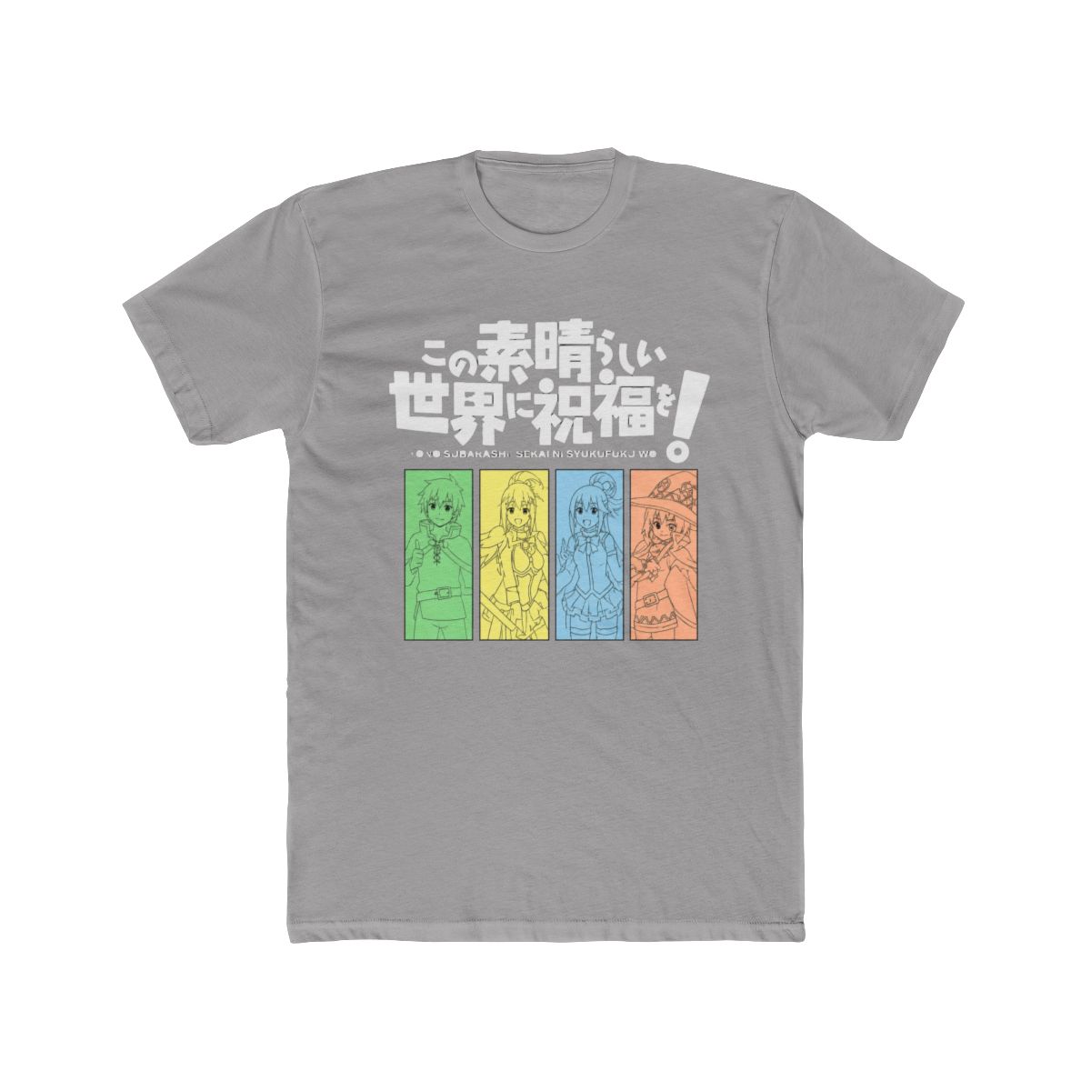 Konosuba: Kazuma, Aqua, Megumin, Darkness Group T Shirt (XX-Large)
