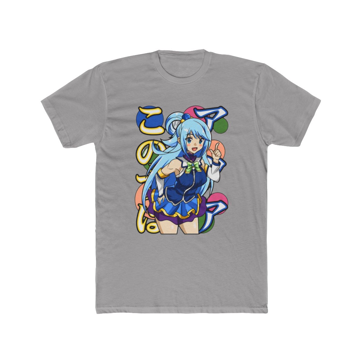 Aqua Goddess of Water Pop Art Graphic Portrait T Shirt | Konosuba - Official t-shirts merchandise