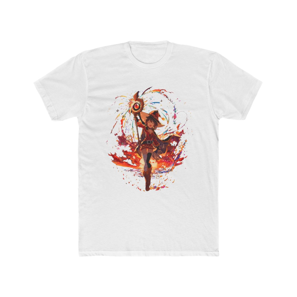 Megumin Explosive Magic Fireworks Art T Shirt | Konosuba - Official t-shirts merchandise