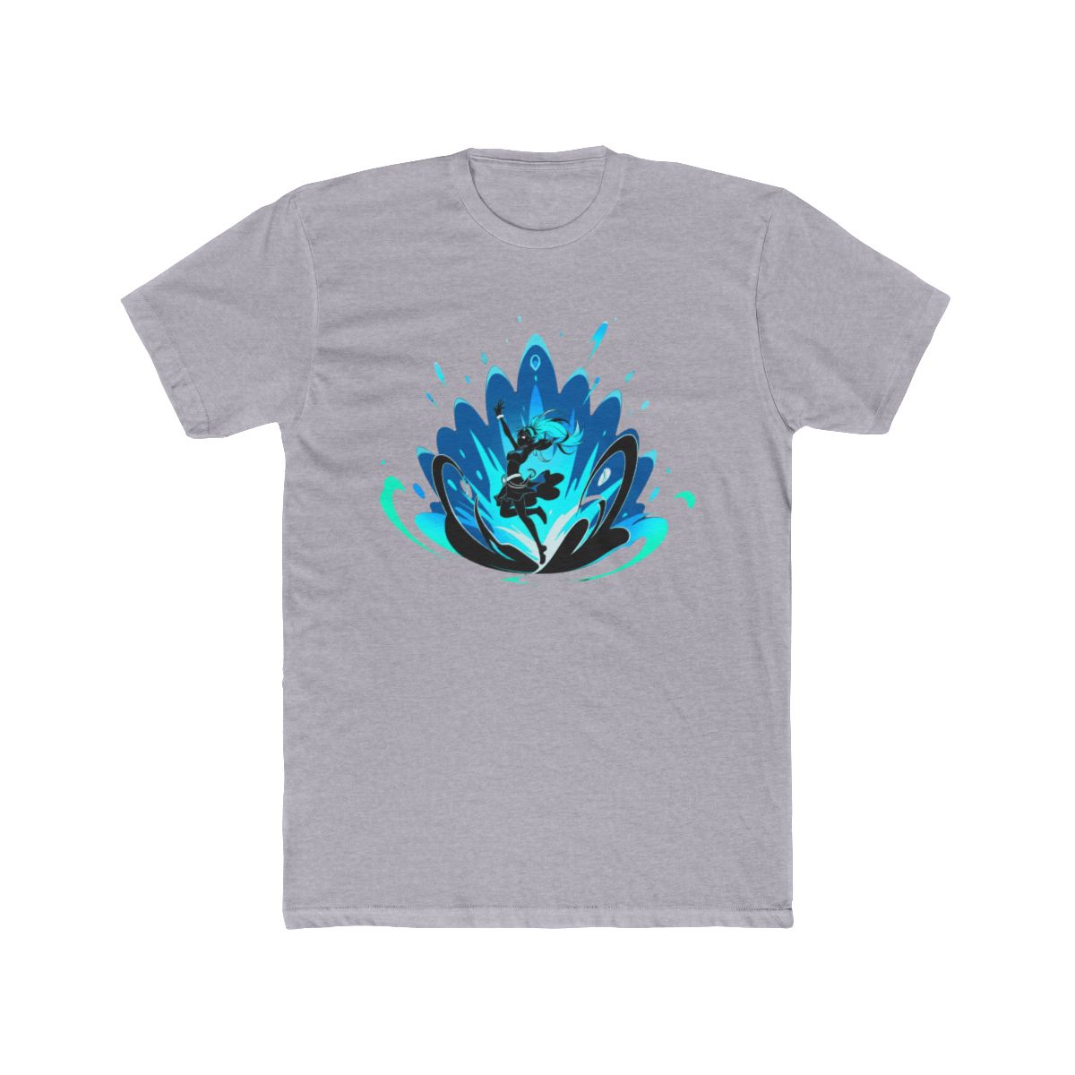 Aqua Playful Water Splash Pose T Shirt | Konosuba
