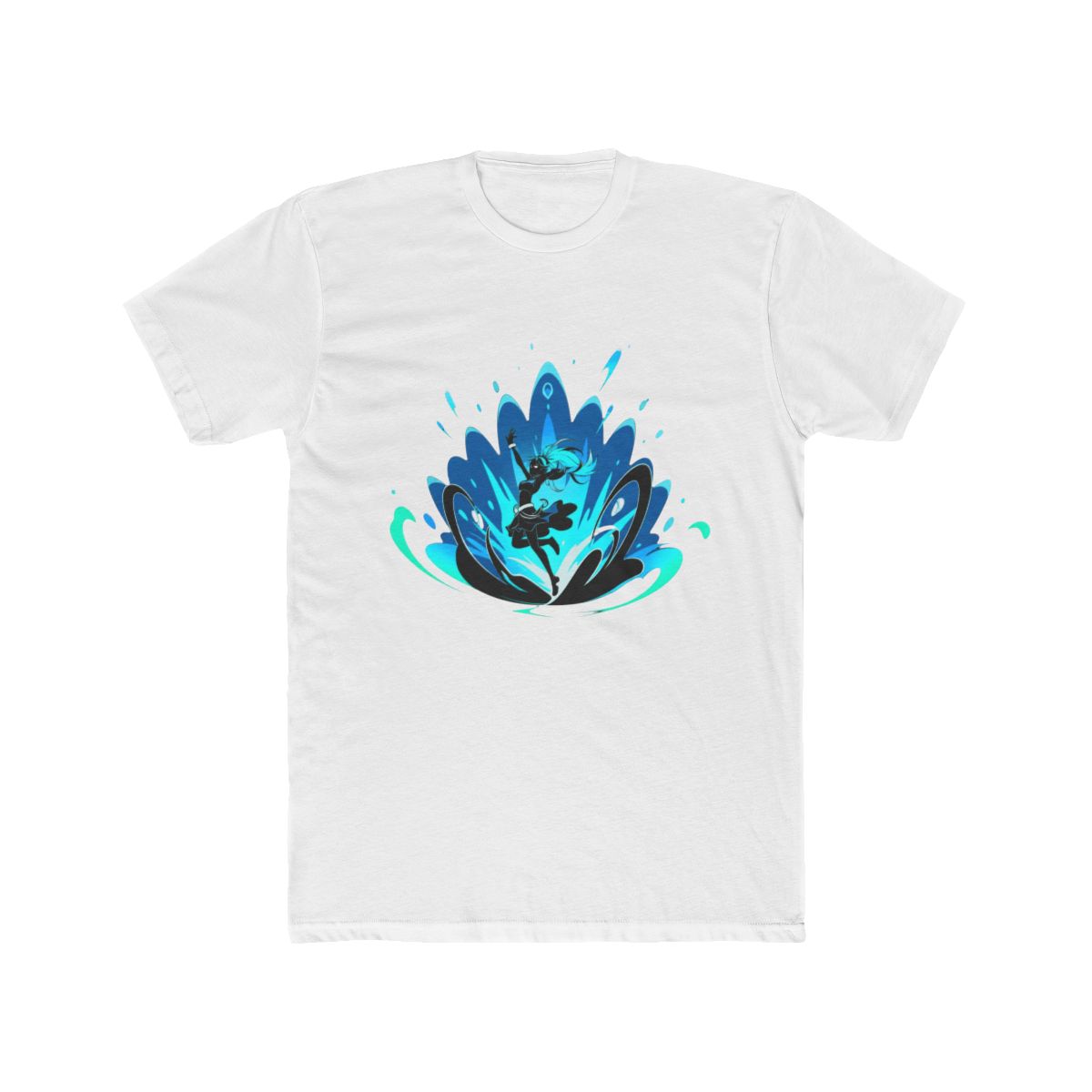 Aqua Playful Water Splash Pose T Shirt | Konosuba - Official t-shirts merchandise