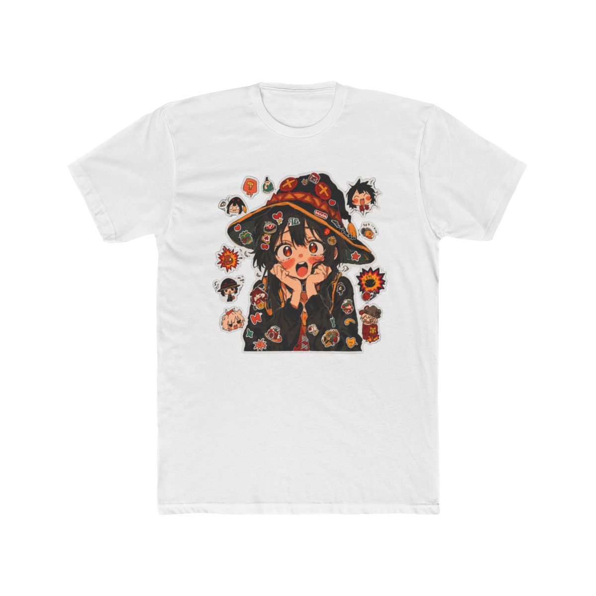 Megumin Explosion Magic Sticker Bomb T Shirt | Konosuba - Official t-shirts merchandise