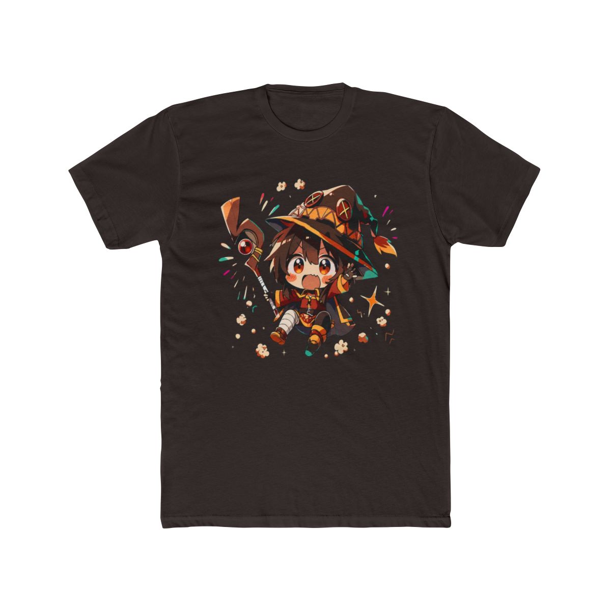 Chibi Megumin With Explosion Staff T Shirt | Konosuba - alternate angle 3, merchandise