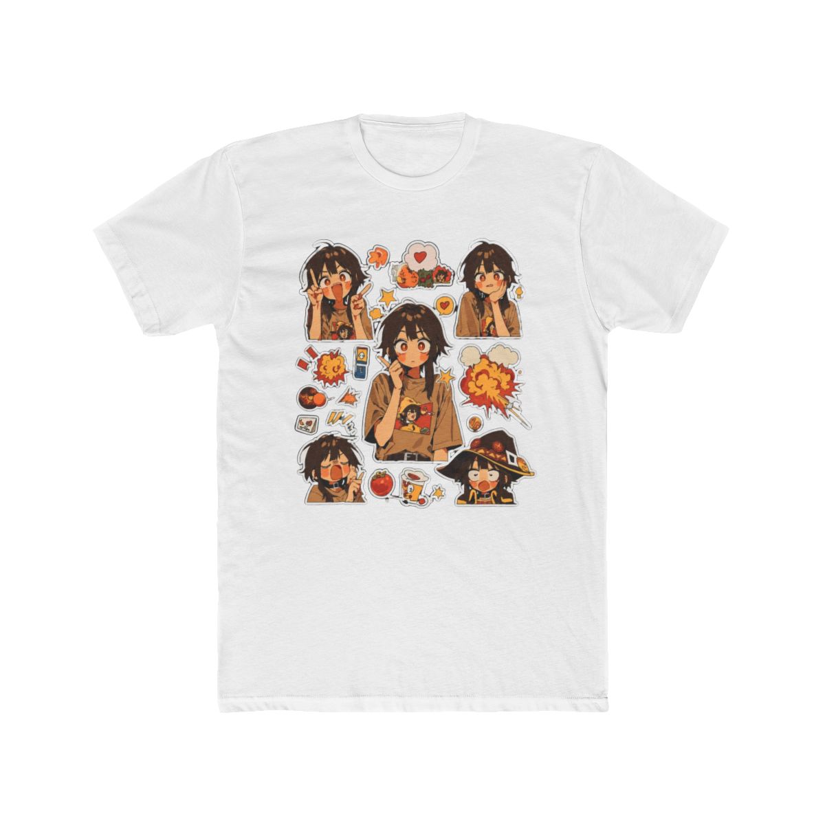 Megumin Sticker Bomb Anime Art T Shirt | Konosuba